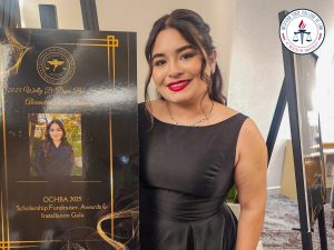 Alexandria at award ceremony.