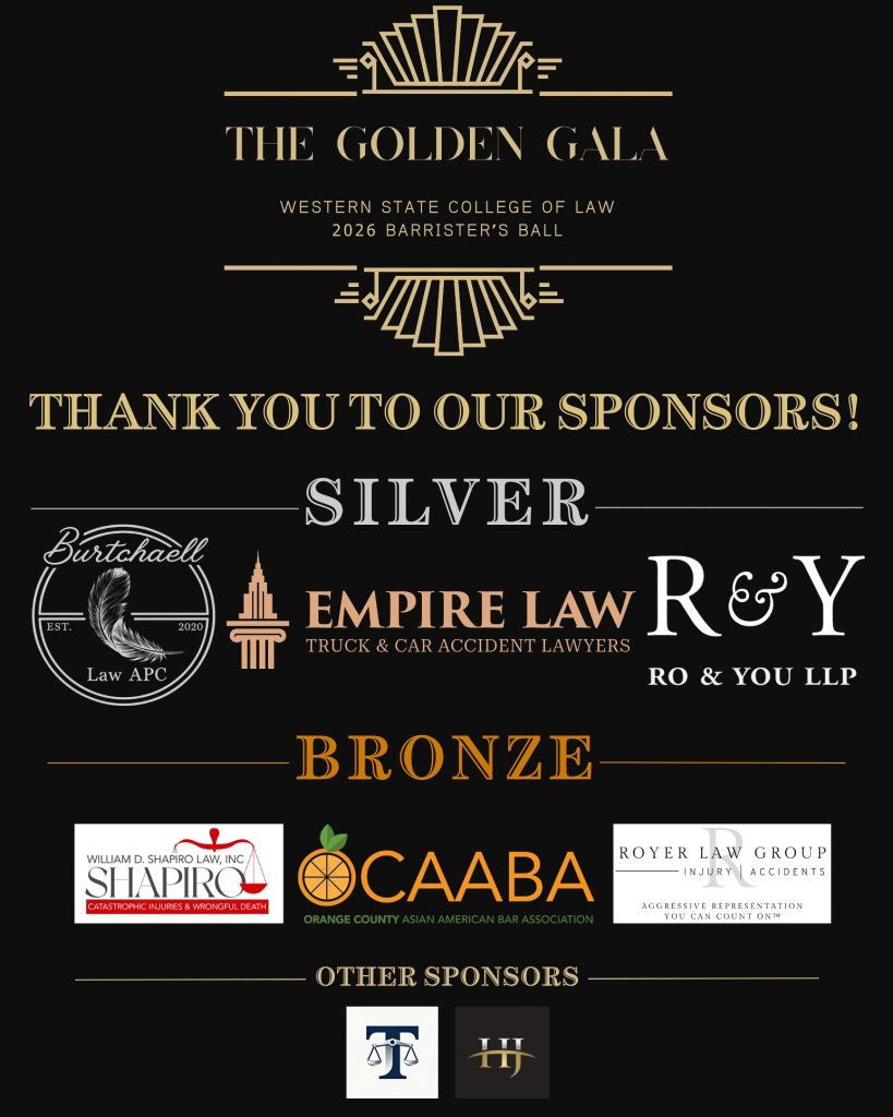Sponsors of Barrister's Ball