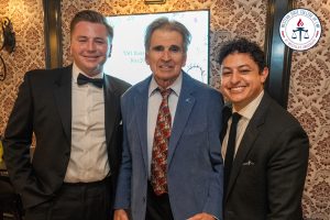 Chase Gleason with Professor Molko and Matthew DosSantos.