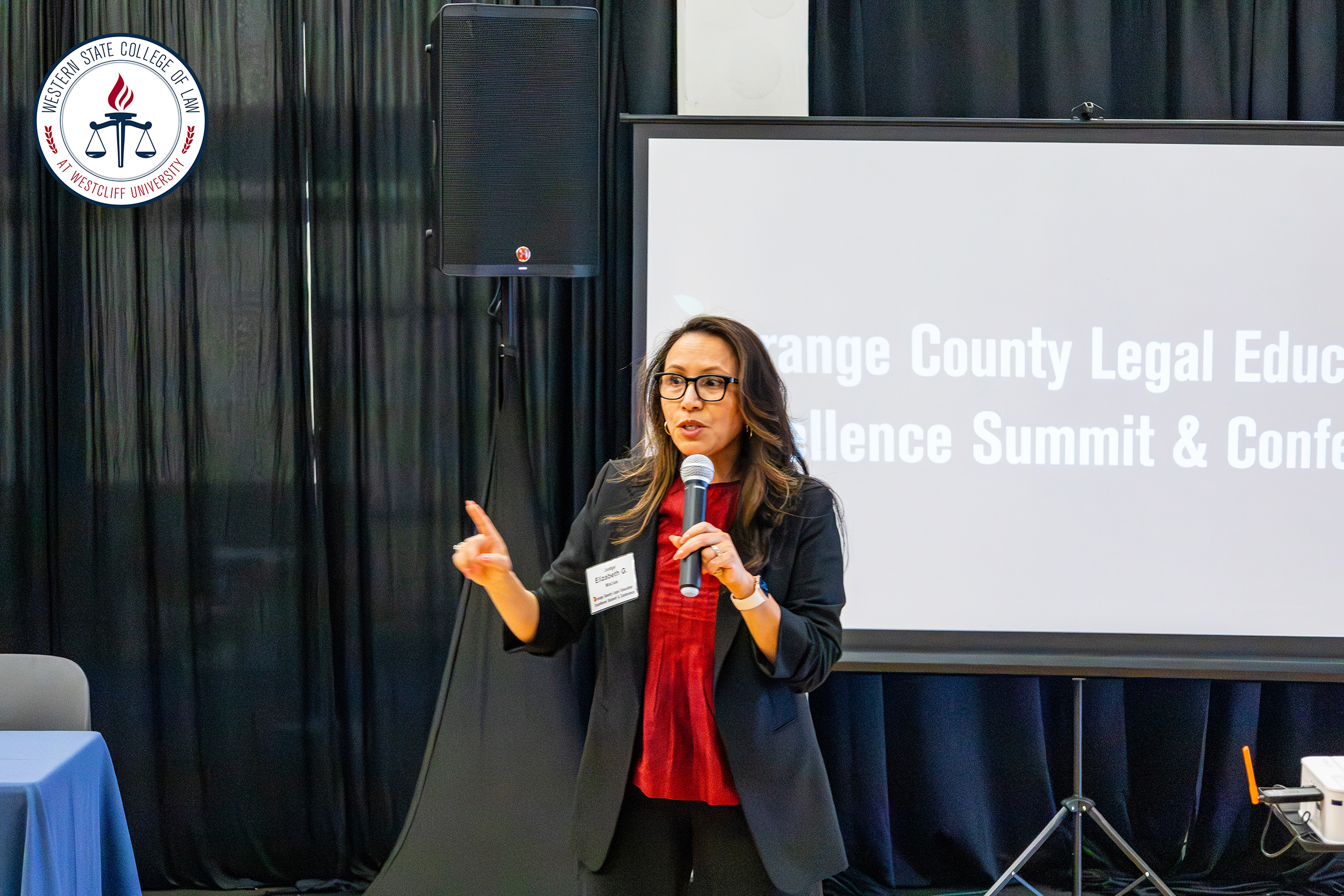 Speaker at the conference.