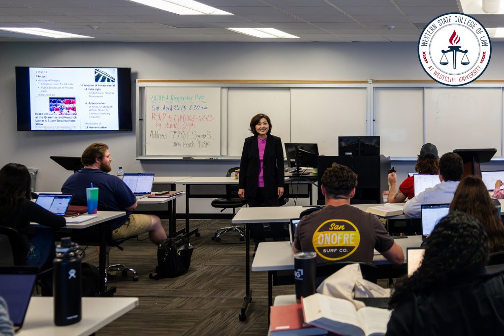 Eunice Park teaching her class.