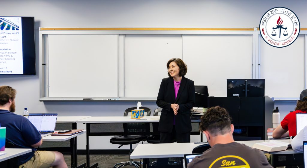 Professor Eunice Park teaching class.
