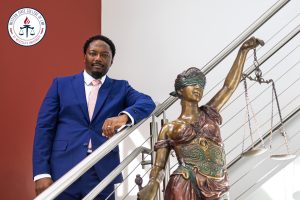 Fitzgerald Garraud with Lady Justia.