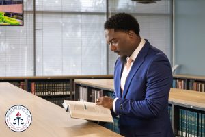 Fitzgerald Garraud in Library.