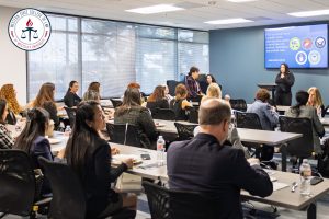 Heidi Plummer in her President role at OCWLA.