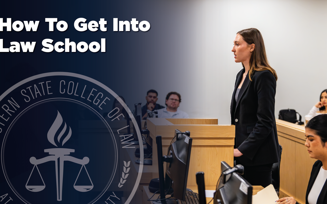 Graphic showing student at Moot Court Competition.