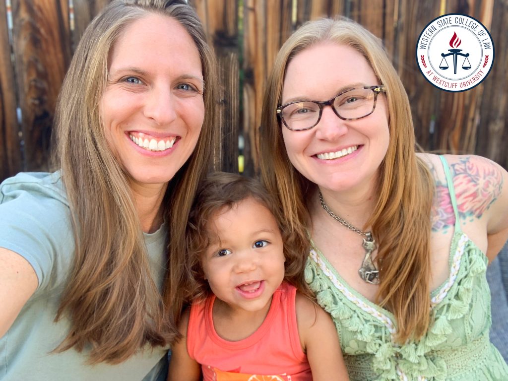 Western State Professor Kirsten Pescetti with her family.