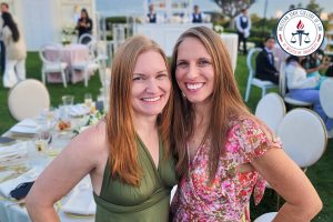 Kirsten Pescetti with her wife.