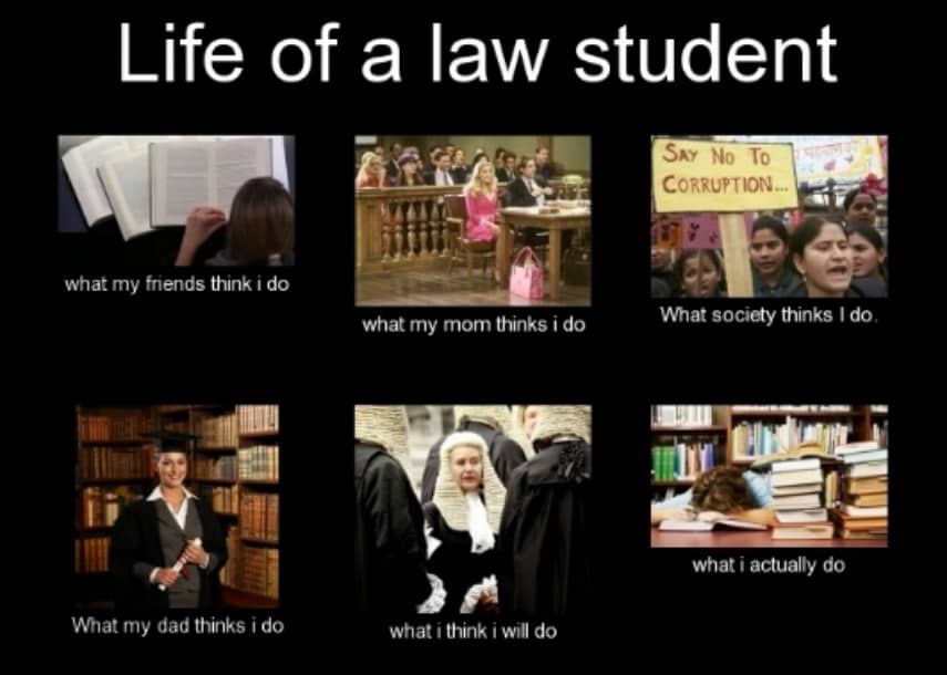 law school exam meme