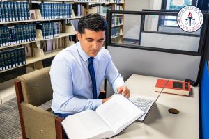 Luis Alvarez studying.