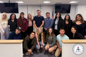 Lydia Shahid with Mock Trial Team