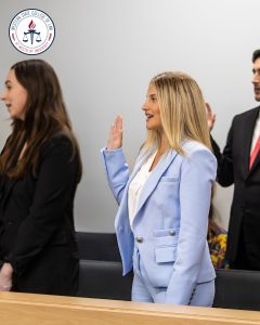 Megan Khorashadi at the Swearing In Ceremony.