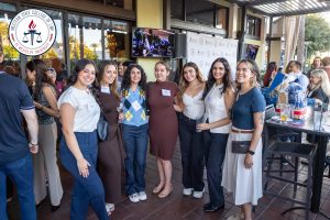 Group photo of students at Admitted Student Mixer.