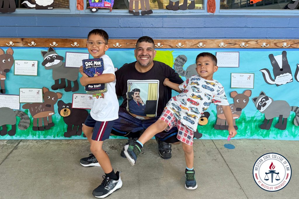 Franco Torres with his children.