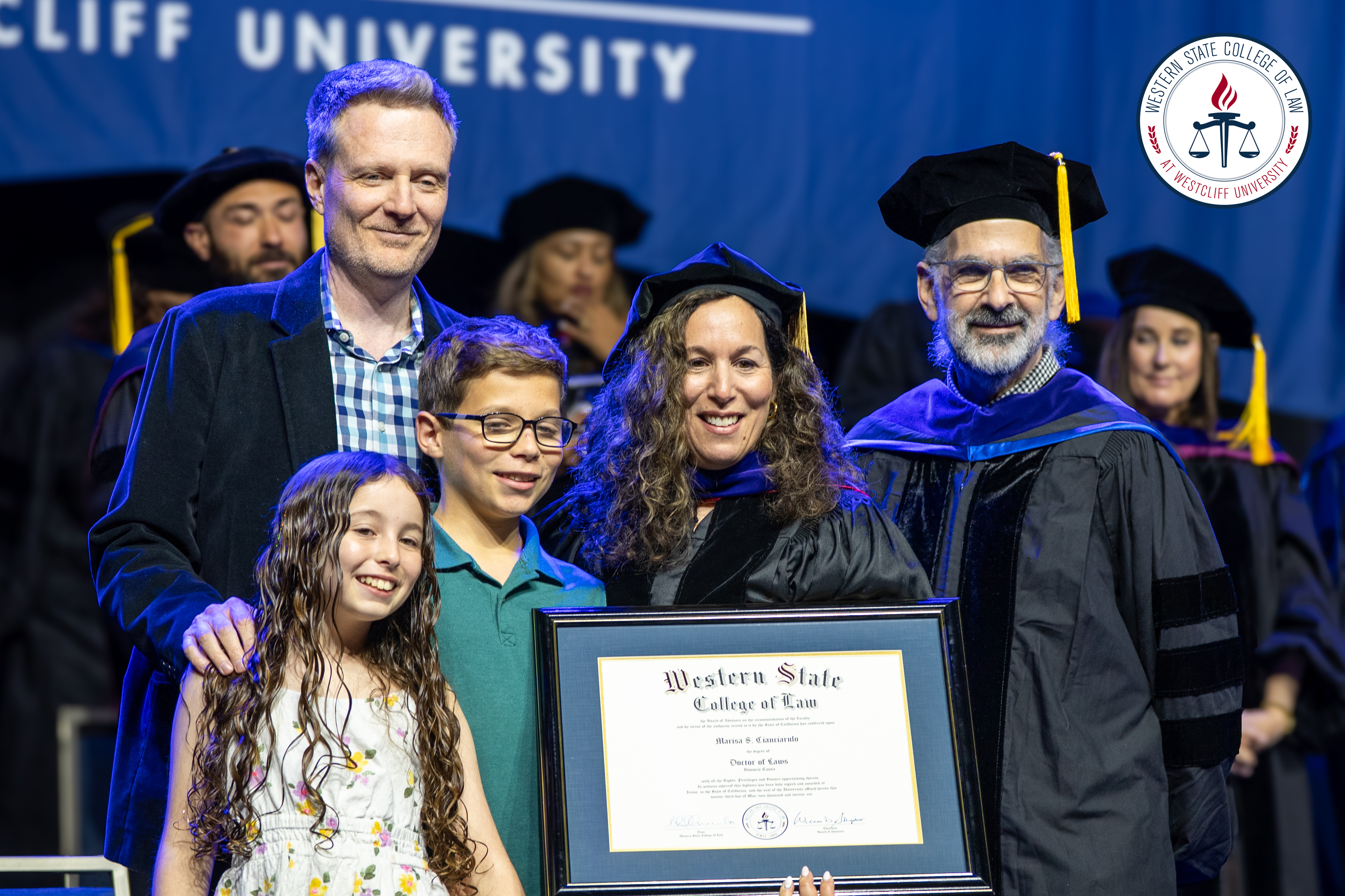 Marisa Cianciarulo with honorary degree