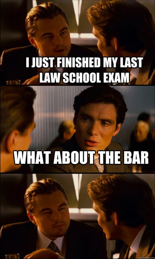 law school exam meme