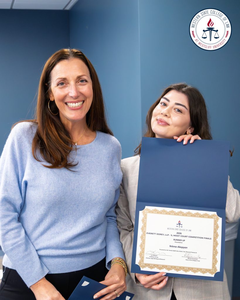 Professor Lori Roberts and Runner-up Yelena Akopyan